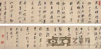董其昌 行草书《画论》 卷 20.5×207.5cm